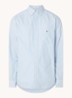 Reg Oxford regular fit overhemd met borstzak - Lichtblauw