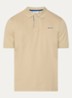 Regular fit polo met logoborduring - Beige
