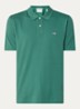 Regular fit polo van piqué katoen met logo - Groen