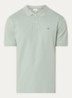 Regular fit polo van piqué katoen met logo - Lindegroen