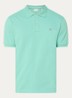 Regular fit polo van piqué katoen met logo - Turquoise