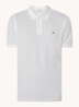 Regular fit polo van piqué katoen met logo - Wit