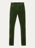 Straight fit chino van corduroy  - Groen