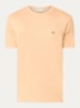 T-shirt met logoborduring - Lichtoranje