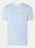 T-shirt met logoborduring - Lichtblauw