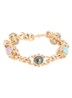 Amarante schakelarmband verguld - Multicolor