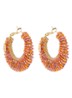 Izzia oorringen verguld - Orange
