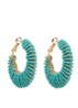 Izzia oorringen verguld - Turquoise
