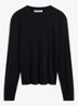 Bara longsleeve met logoborduring - Zwart