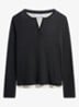 Becca longsleeve in wolblend - Donkergrijs