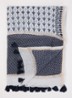 Dalma sjaal in zijdeblend 70 x 180 cm  - Blauw
