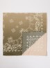 Dorine sjaal met dip-dye dessin 120 x 120 cm - Mosgroen