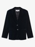 Jyna blazer van fluweel met klepzakken - Donkerblauw
