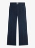 Mag high waist wide fit broek van corduroy - Donkerblauw