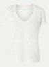 Mirana T-shirt van linnen met lurex - Gebroken wit