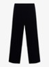 Mya high waist wide leg pantalon van fluweel - Donkerblauw