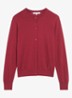 Rene fijngebreid vest van merino wol - Rood