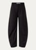 Callia high waist wide fit pantalon met steekzakken - Zwart