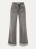 GZsara high waist wide leg jeans met steekzakken - Lichtgrijs