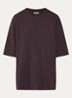 T-shirt met ronde hals - Aubergine