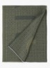 4G sjaal in zijdeblend met logoprint 175 x 35 cm  - Bronsgroen