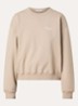 Sweater met logo- en backprint - Beige