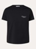 T-shirt met logo- en backprint - Zwart