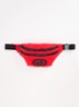 Col heuptas met quiltpatroon - Rood