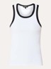 Gabrielle tanktop met ronde hals - Wit