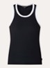 Gabrielle tanktop met ronde hals - Zwart