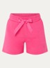 Nice high waist straight fit korte broek met steekzakken - Fuchsia