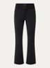 Pippa high waist flared fit skibroek met ritszakken - Zwart