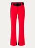 Pippa high waist flared fit skibroek met ritszakken - Rood