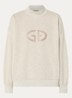 Sizzle sweater met logo en strass - Grijsmele