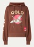 Tobu hoodie met logoprint en pailletten - Bruin