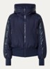 Volare ski-jas met capuchon en ritszakken - Donkerblauw