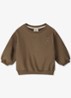 Oversized sweater met ronde hals - Bruin