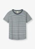 Oversized T-shirt met ronde hals - Donkerblauw
