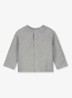 Raglan fijngebreid vest - Grijsmele