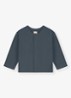 Raglan fijngebreid vest - Blauw