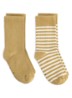 Ribgebreide sokken in 2-pack - Camel