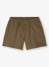 Straight fit korte broek met steekzakken - Lichtbruin