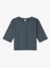 T-shirt met ronde hals - Petrol