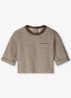 T-shirt met streepprint - Gebroken wit