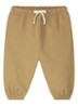 Tapered fit joggingbroek in katoenblend - Lichtbruin