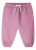 Tapered fit joggingbroek in katoenblend - Lichtroze