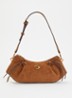 Allegra schoudertas met logo - Cognac