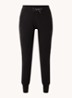 Allie Scuba high waist slim fit joggingbroek met logoband - Zwart