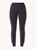 Allie Scuba high waist slim fit joggingbroek met logoband - Donkerblauw