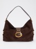 Camden schoudertas met logo - Chocoladebruin